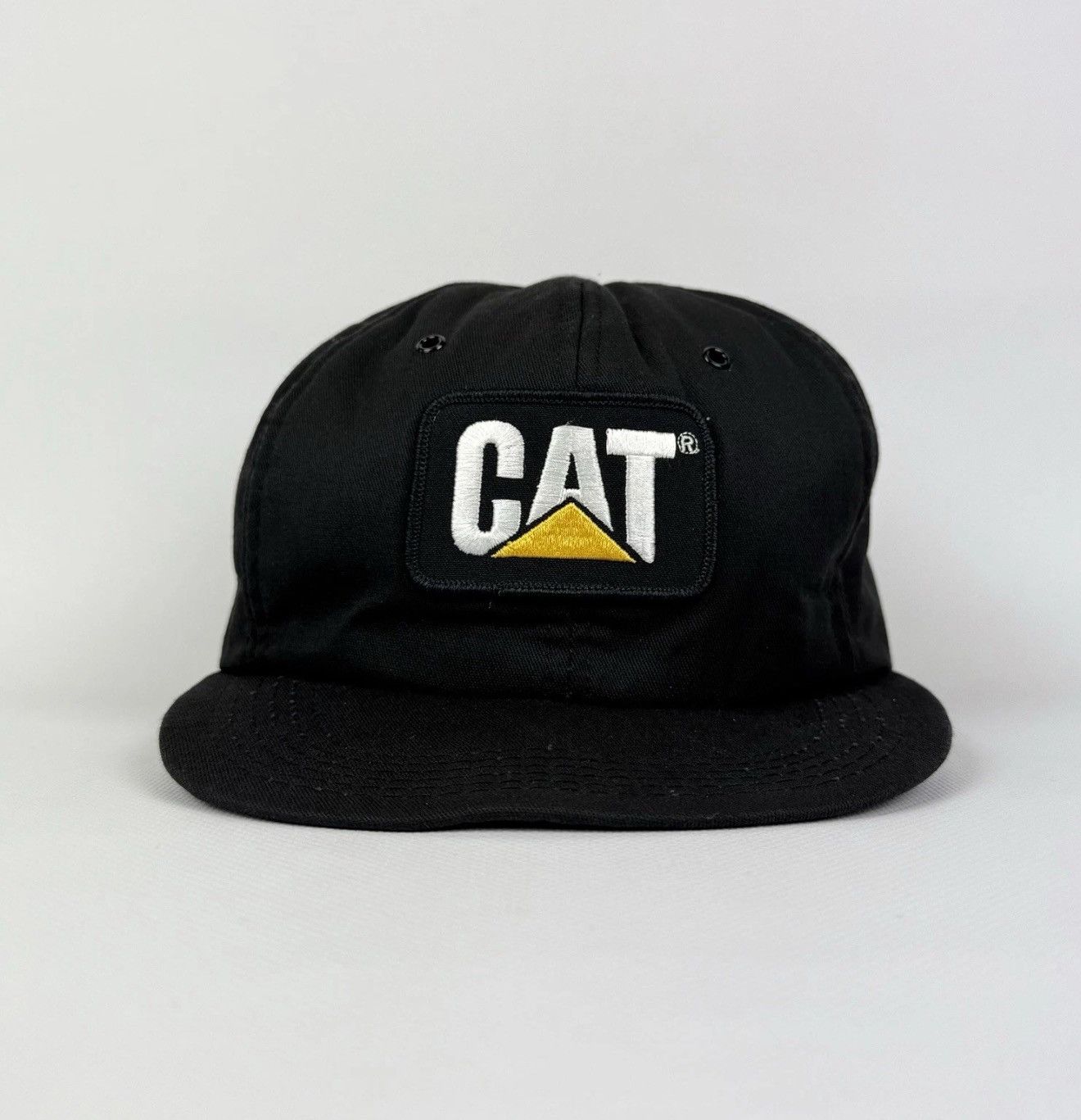 Caterpillar Vintage Cat Caterpillar Diesel Trucks Cap Hat Top Black USA Size ONE SIZE - 3 Thumbnail