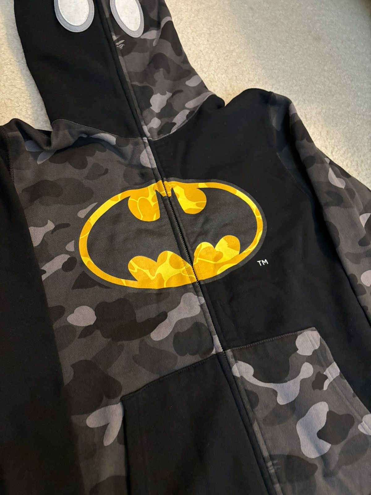 Bape × DC Comics Bape DC Batman Full Zip Hoodie Black Size US L / EU 52-54 / 3 - 2 Thumbnail