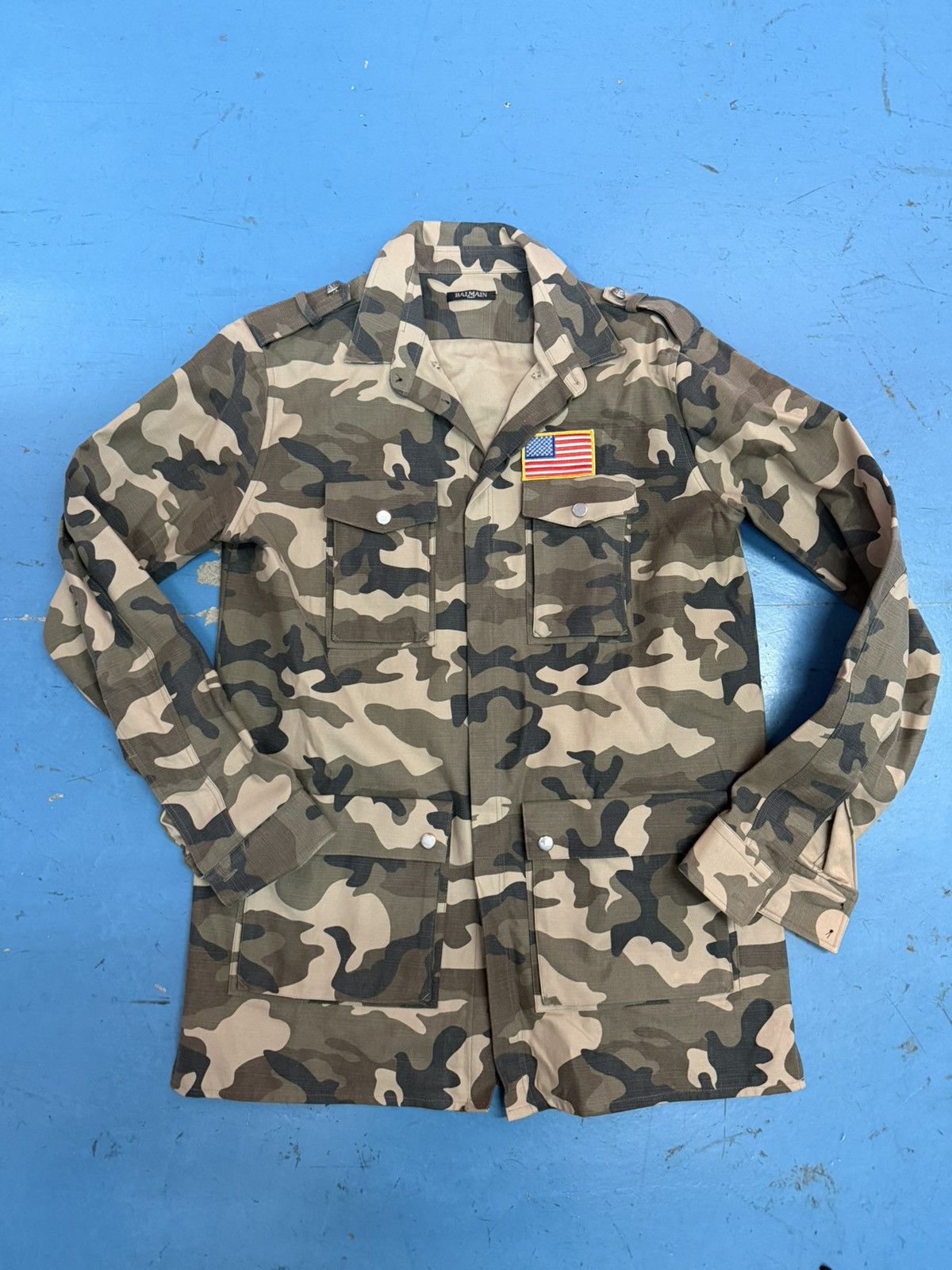 Balmain BALMAIN CAMO BUTTON UP SHIRT Size US XS / EU 42 / 0 - 1 Thumbnail