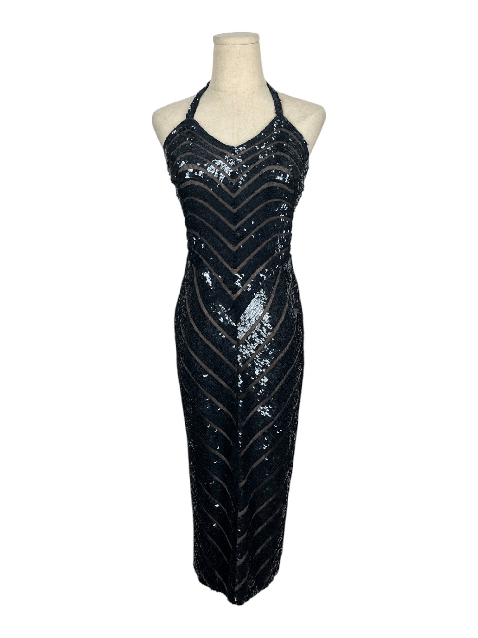 Ralph Lauren Ralph Lauren Black Beaded Low Back Dress Size XS / US 0-2 / IT 36-38 - 1 Thumbnail