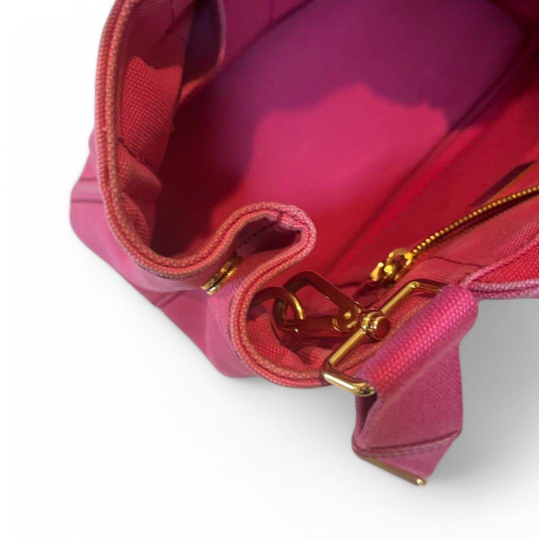 Prada Prada - Canapa Denim 2Way Pink Shoulder Bag Handbag Size ONE SIZE - 9 Thumbnail