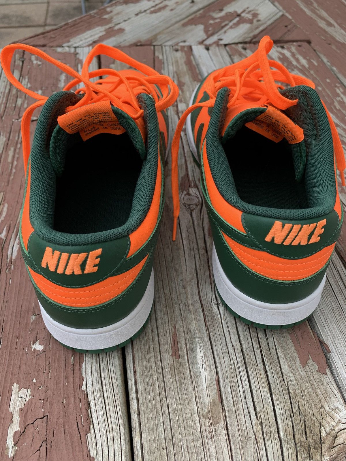 Nike Nike “Miami Hurricanes” Dunks Size US 12 / EU 45 - 4 Thumbnail