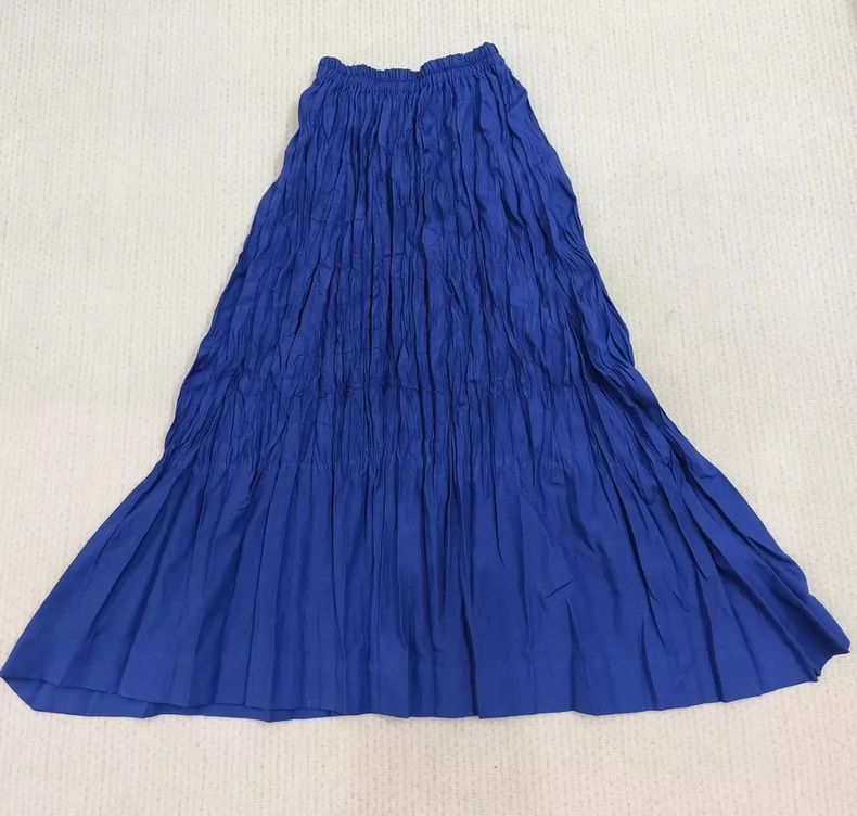 Issey Miyake Issey Miyake size:M A vintage skirt with a blue main line Size 23" - 1 Thumbnail