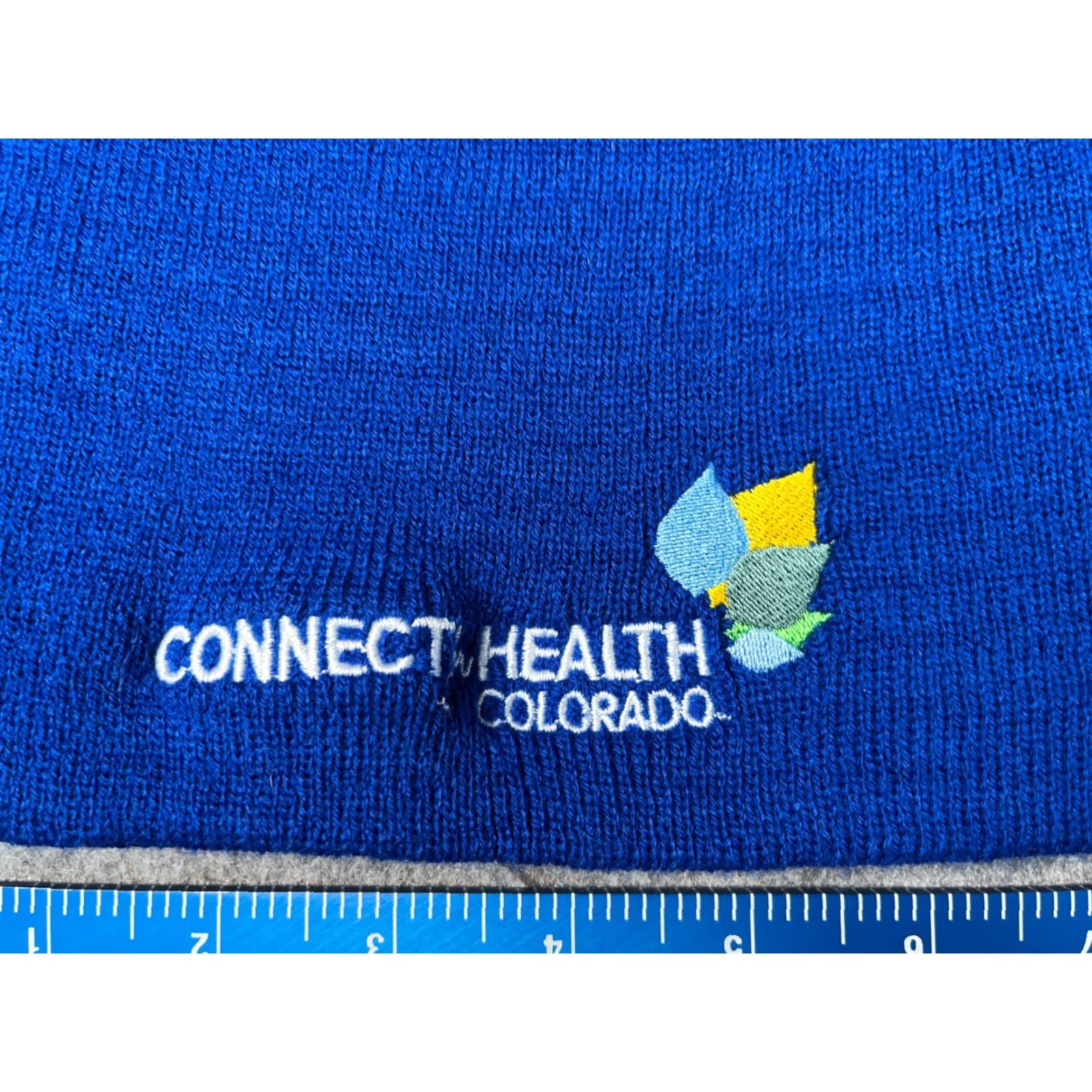 OAMC Connect For Health Colorado Beanie Toque Adult One Size Blue Knit 100% Acrylic Size ONE SIZE - 2 Thumbnail