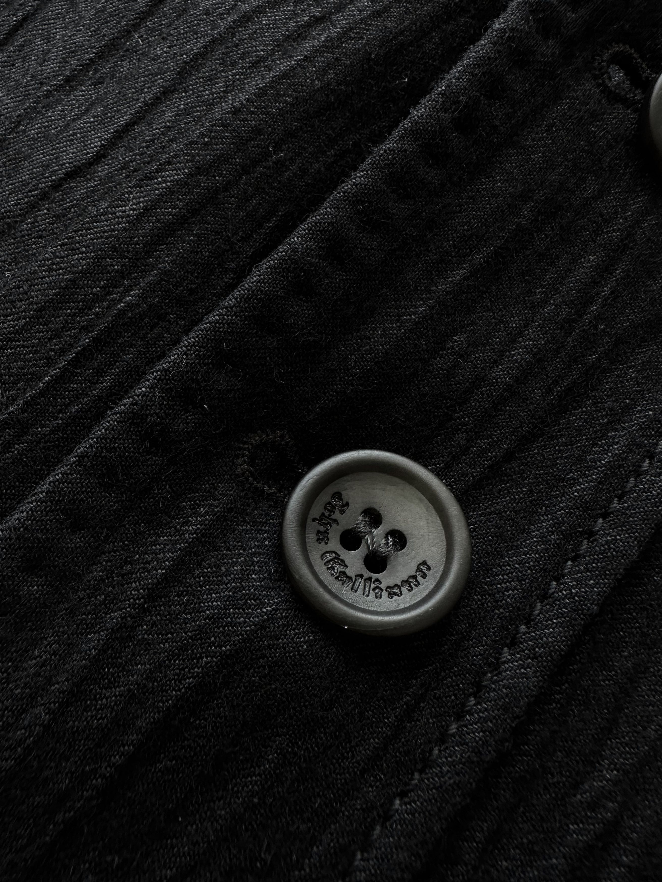 John Galliano John Galliano black crushed wool blazer Size 48R - 8 Thumbnail