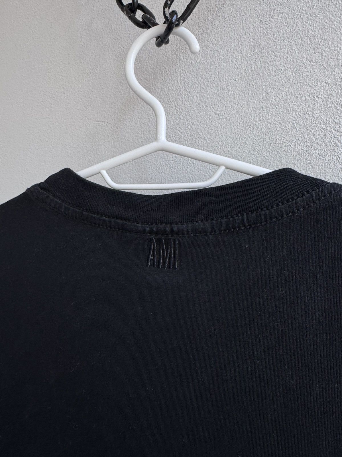 AMI AMI Paris Alexandre Mattiussi T shirt Tee Black Cotton Size US XL / EU 56 / 4 - 13 Thumbnail
