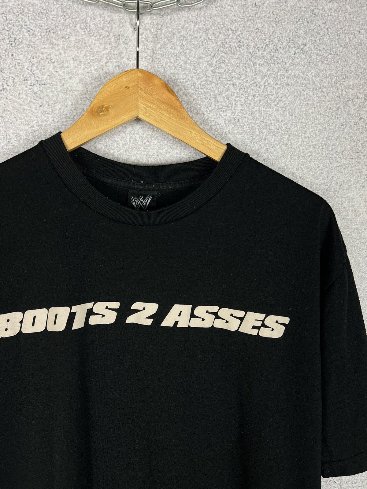 WWE Vintage The Rock WWE Tee Boots 2 Asses T-Shirt Size US L / EU 52-54 / 3 - 2 Thumbnail