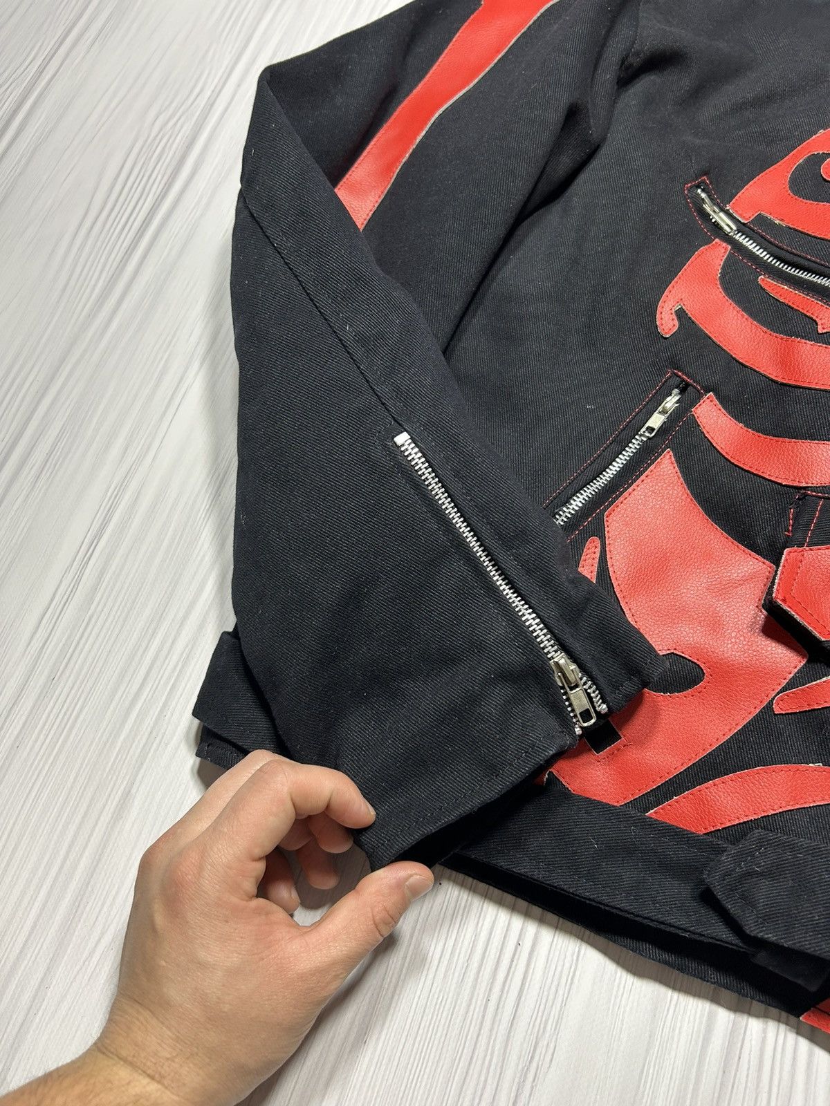 Hype Leather Bones Skeleton Jacket