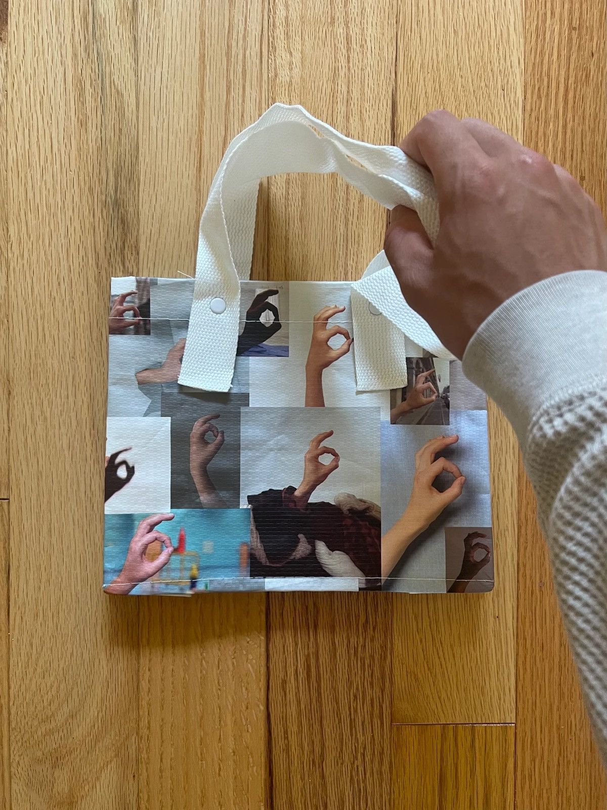 Maison Margiela MM6 Hand Print Mini Tote Bag Size ONE SIZE - 1 Thumbnail