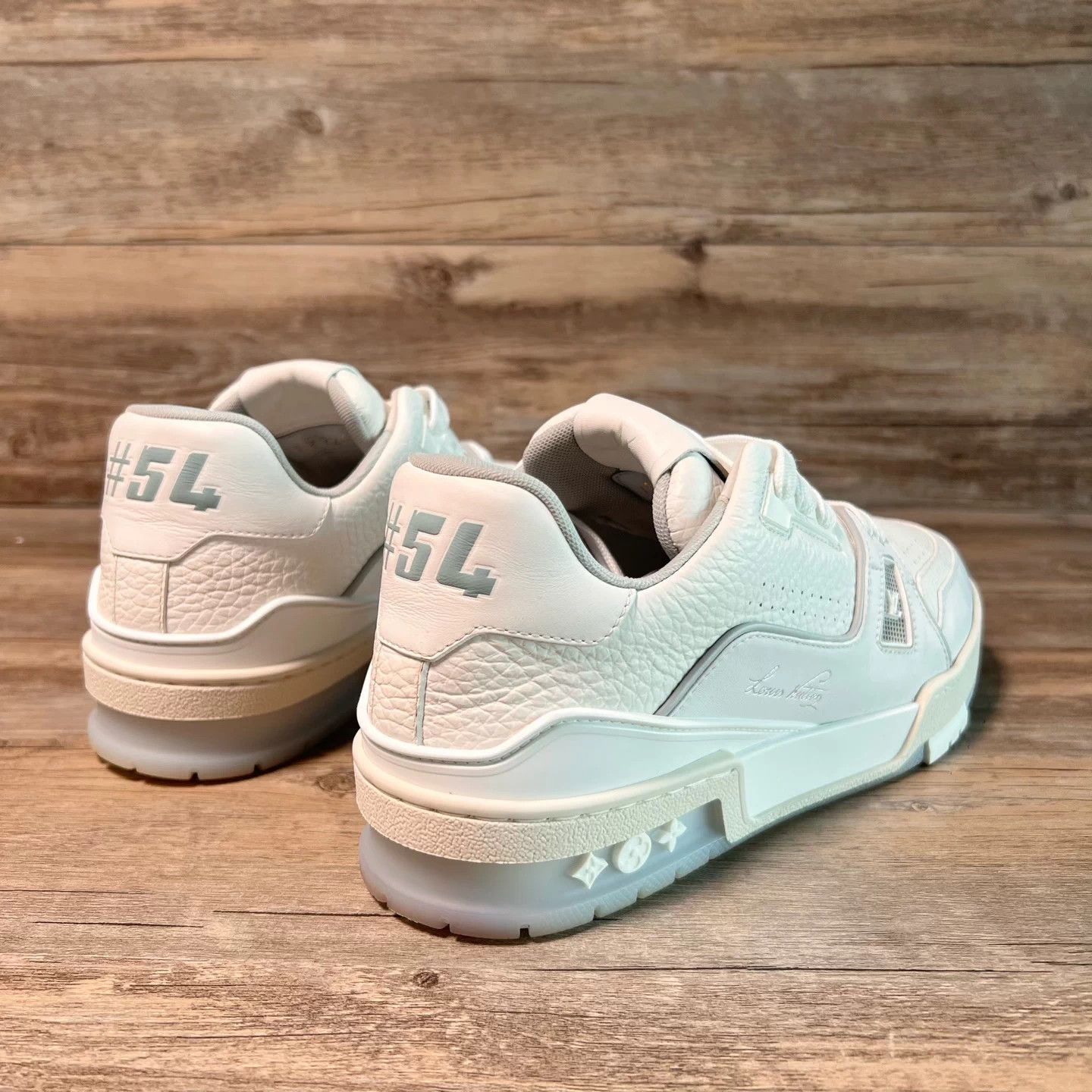 Louis Vuitton LV Trainer Women's 38 White Cement 97 New Size US 7.5 / IT 37.5 - 3 Thumbnail