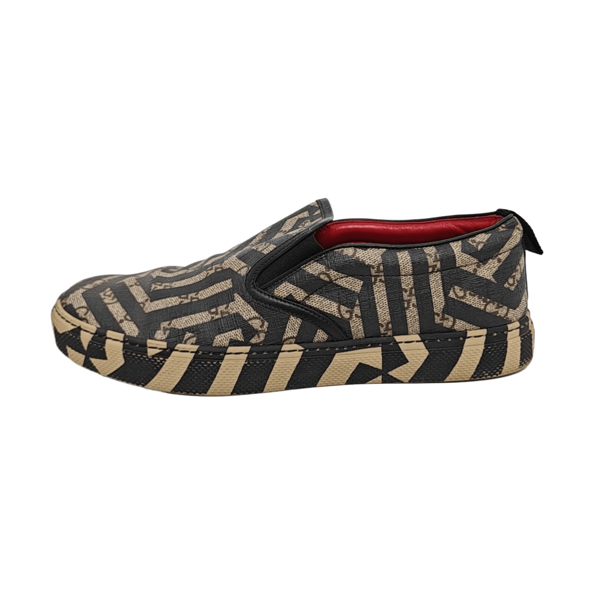 Gucci Gucci Geometric Logo Slip-On Sneakers Size 7 Size US 8 / EU 41 - 1 Thumbnail