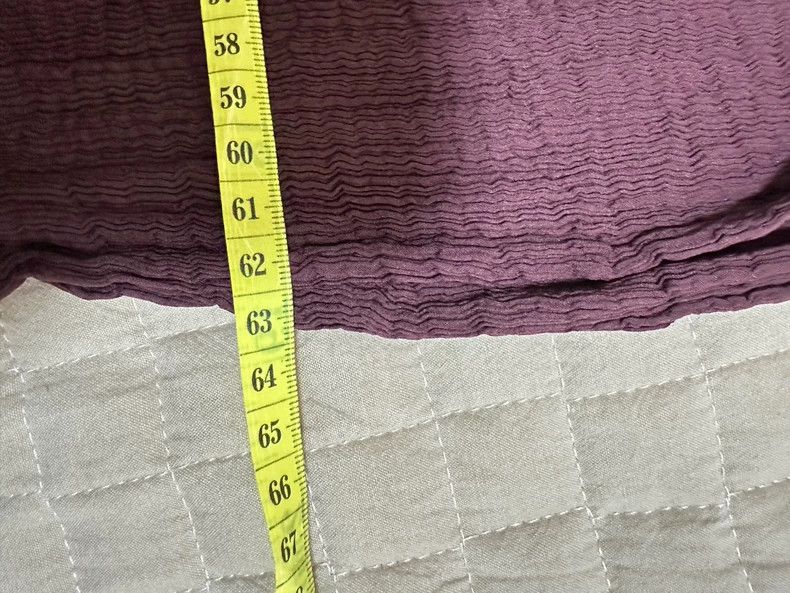 Issey Miyake Issey Miyake size:one size Wine-red crepe wide-crotch pant Size 22" - 7 Thumbnail