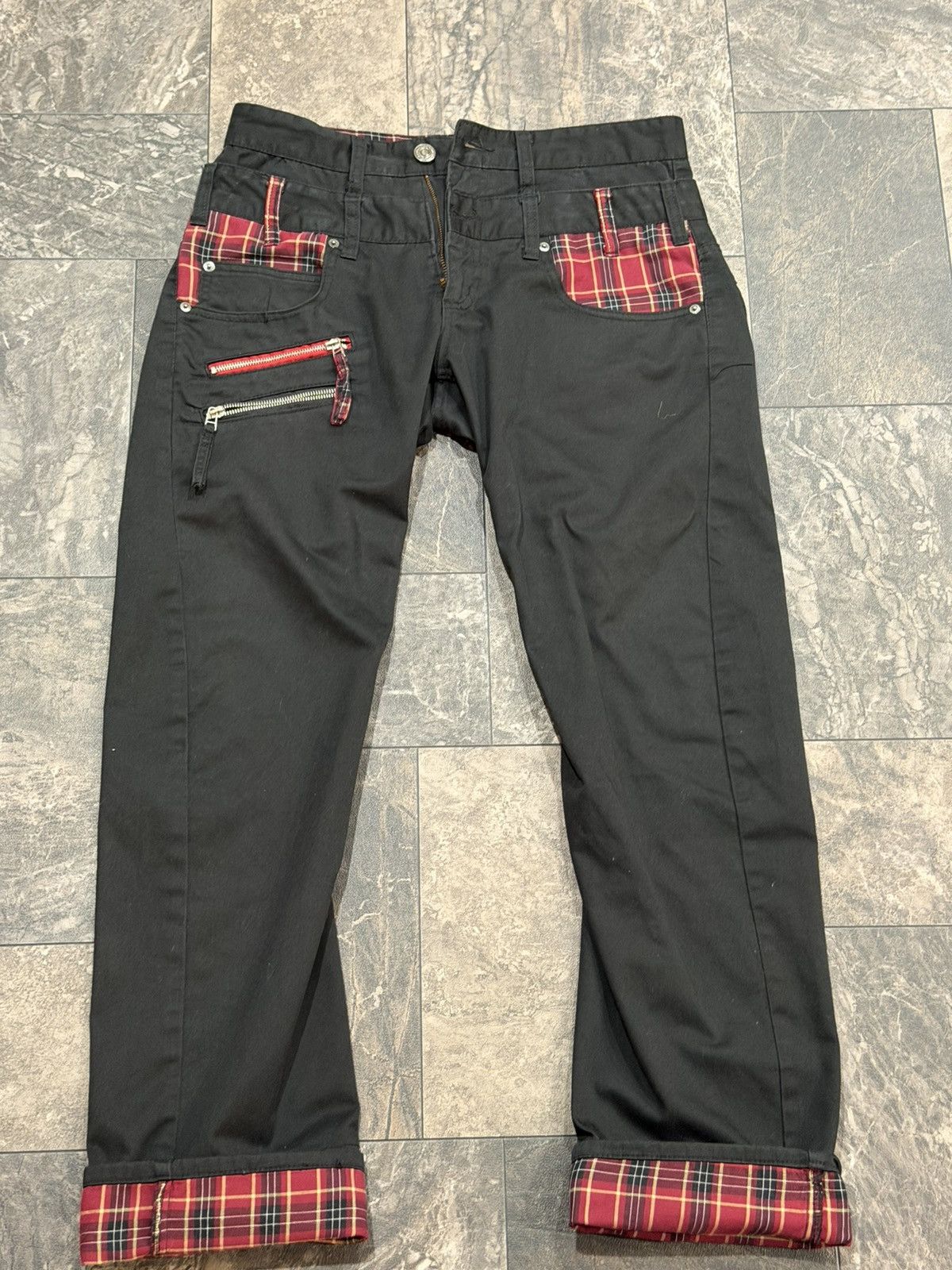 Japanese Brand Neutral Infinity double waisted denim pants Size US 32 / EU 48 - 4 Thumbnail