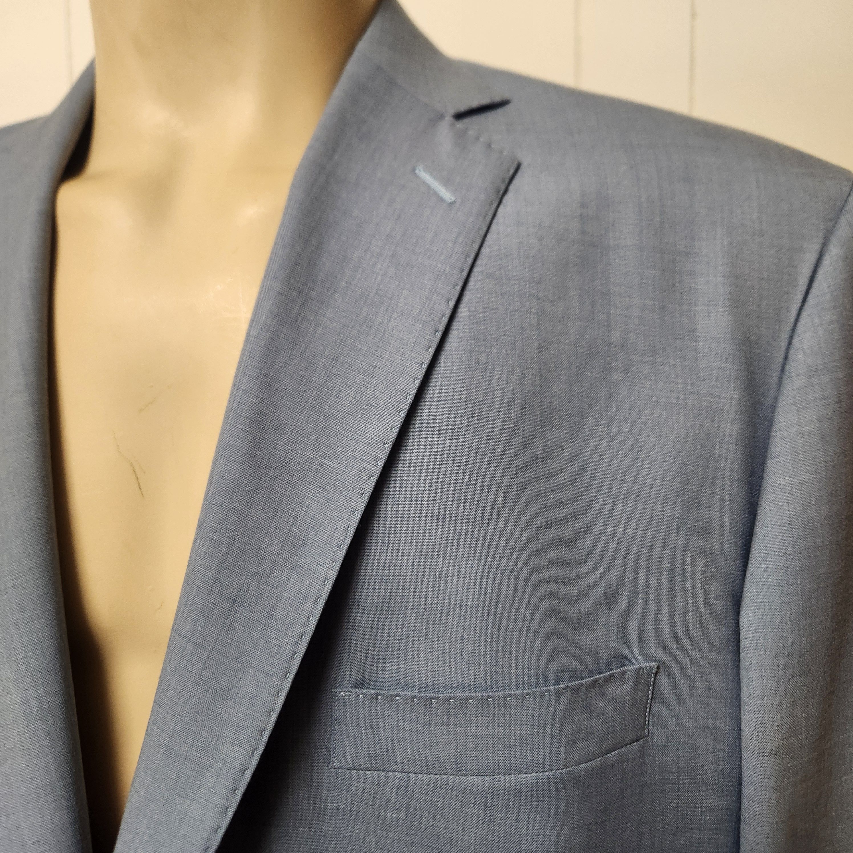 Holland & Sherry custom sport coat 42R blue wool Holland & Sherry vintage Size 42R - 3 Thumbnail