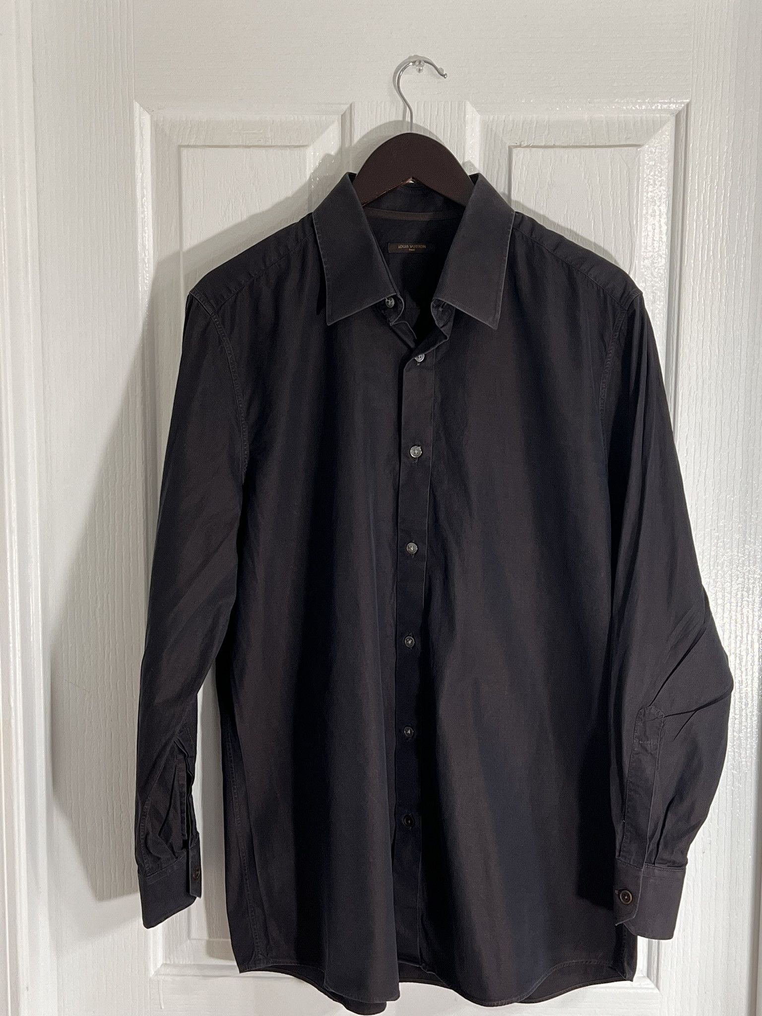 Louis Vuitton LOUIS VUITTON Irredescent Long Sleeve Dress Shirt