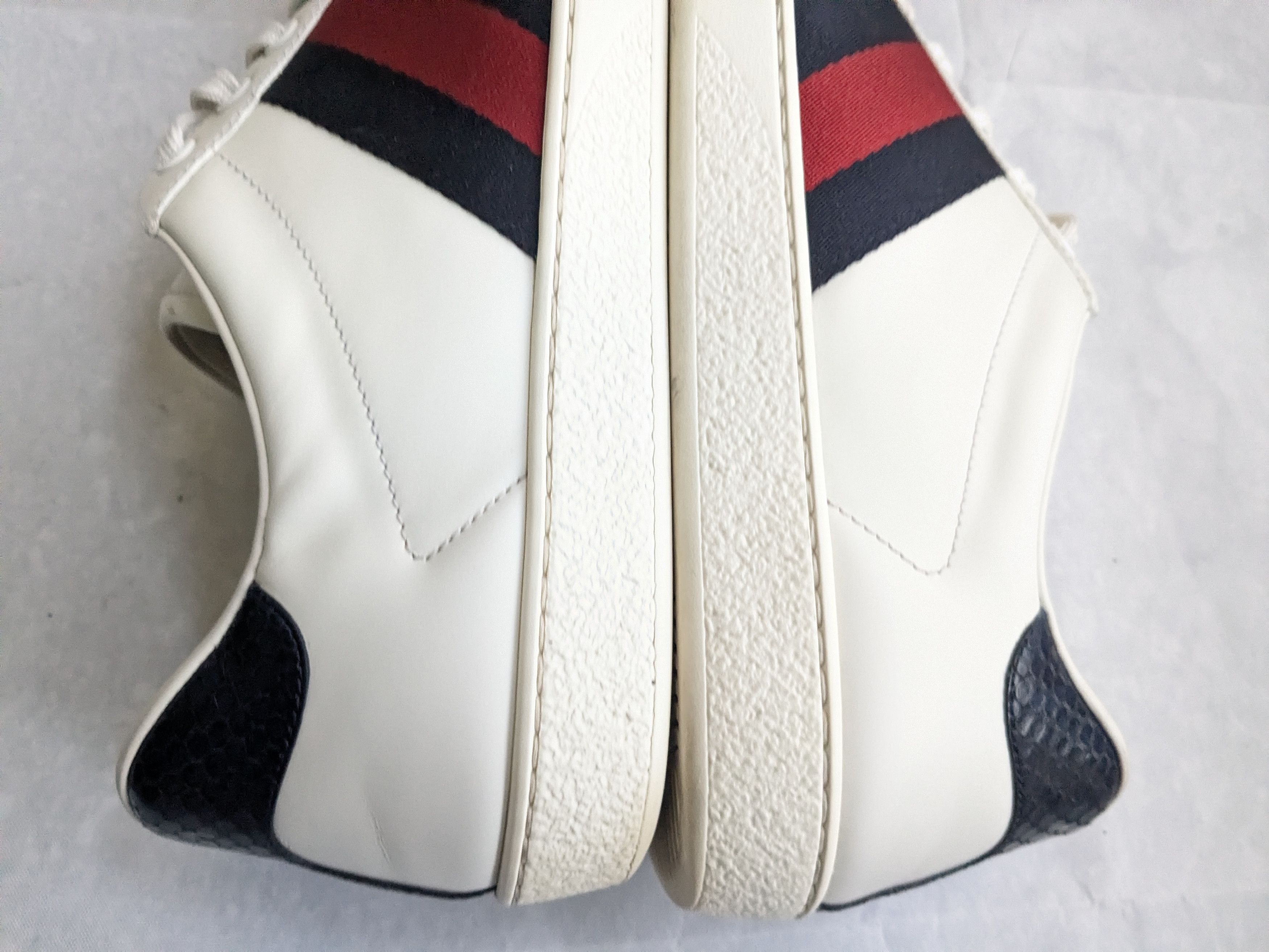 Gucci Gucci Ace Sneakers White 9.5 Low Tops Leather Size US 9.5 / EU 42-43 - 11 Thumbnail
