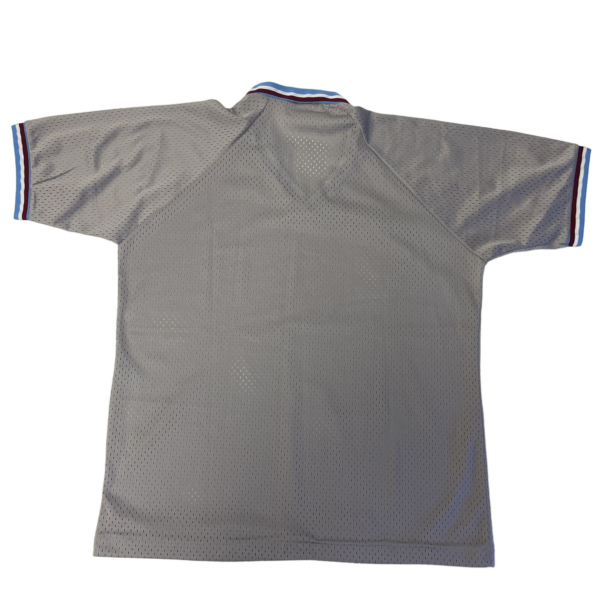 Other Vtg Grid ATHLETIC Silver MESH Jersey Net RINGER Shirt Size US L / EU 52-54 / 3 - 2 Thumbnail