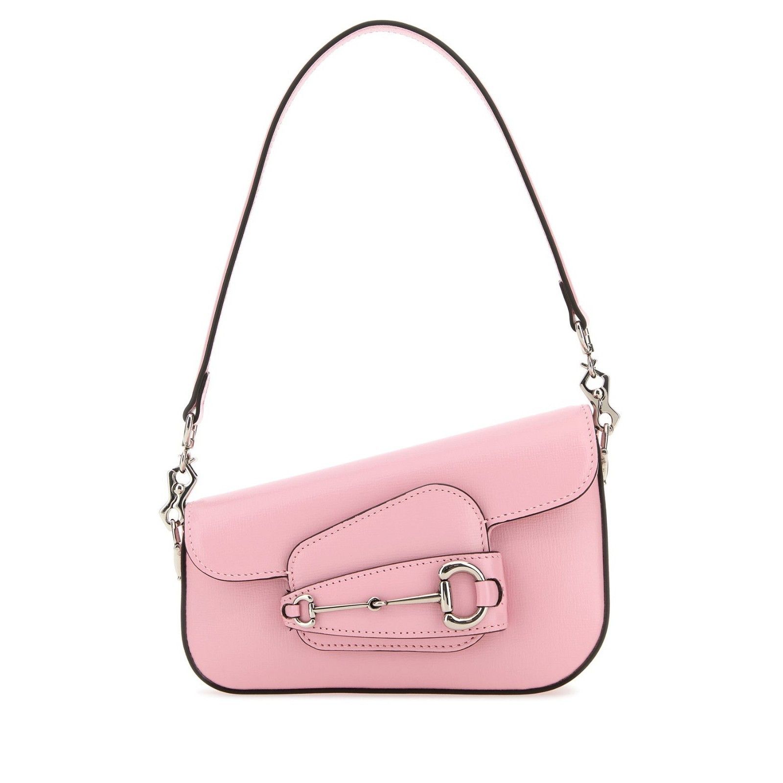 GUCCI Horsebit 1955 Mini Pink Leather Shoulder Bag New And A