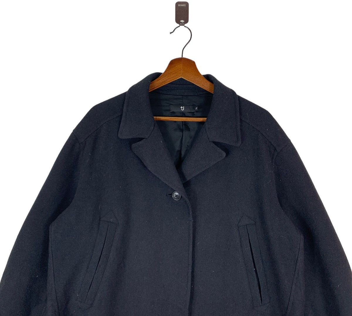 Jil Sander × Uniqlo Vintage Jill Sander Luxury Brand Wool Coat Jacket Size US L / EU 52-54 / 3 - 4 Thumbnail