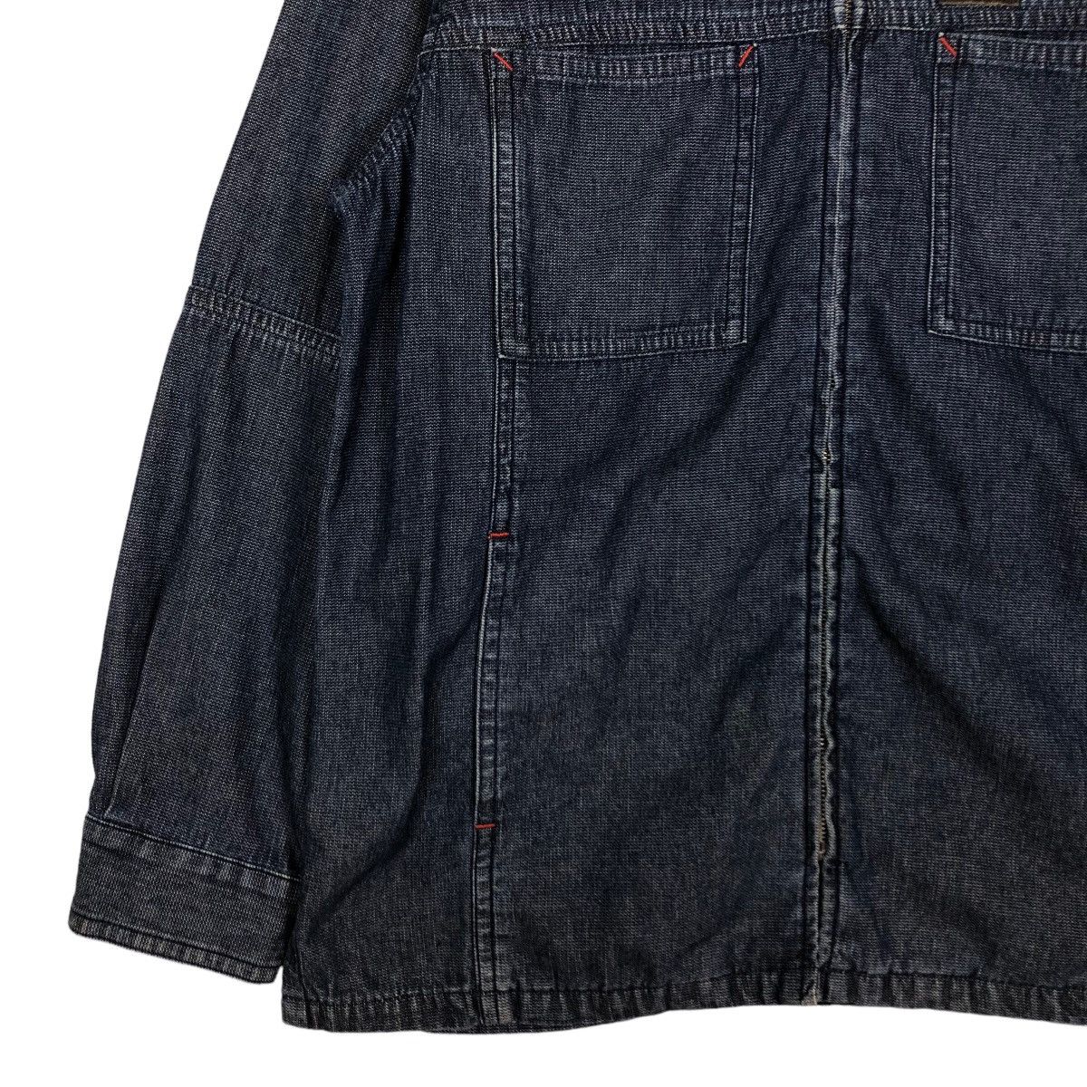 Japanese Brand 🔥Vintage Denim Chore Jacket Zipper Crocodile Japan Made Size US L / EU 52-54 / 3 - 4 Thumbnail