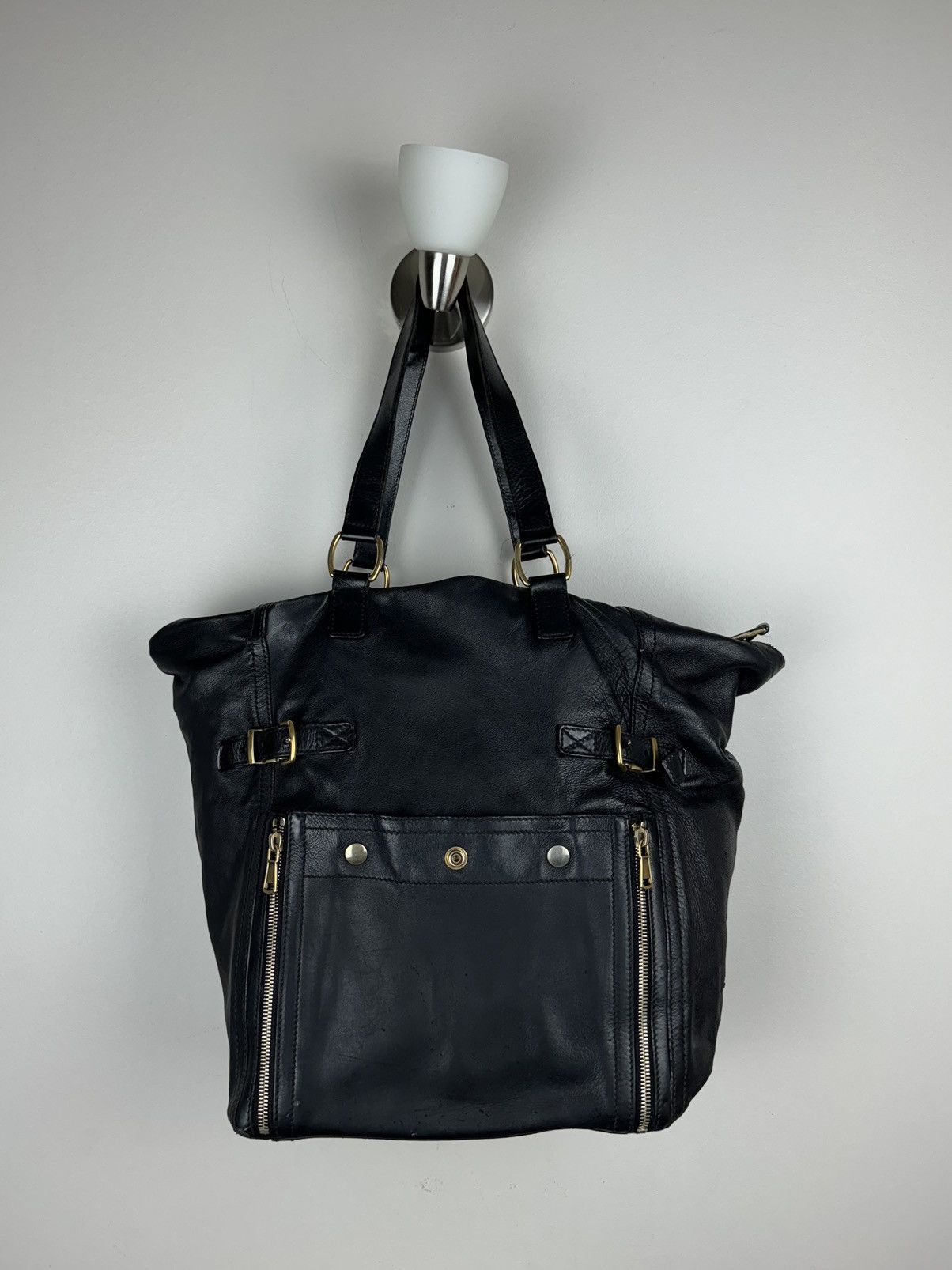 Leather × Yves Saint Laurent Leather bag Yves Saint Laurent original casual luxury item Size ONE SIZE - 2 Thumbnail