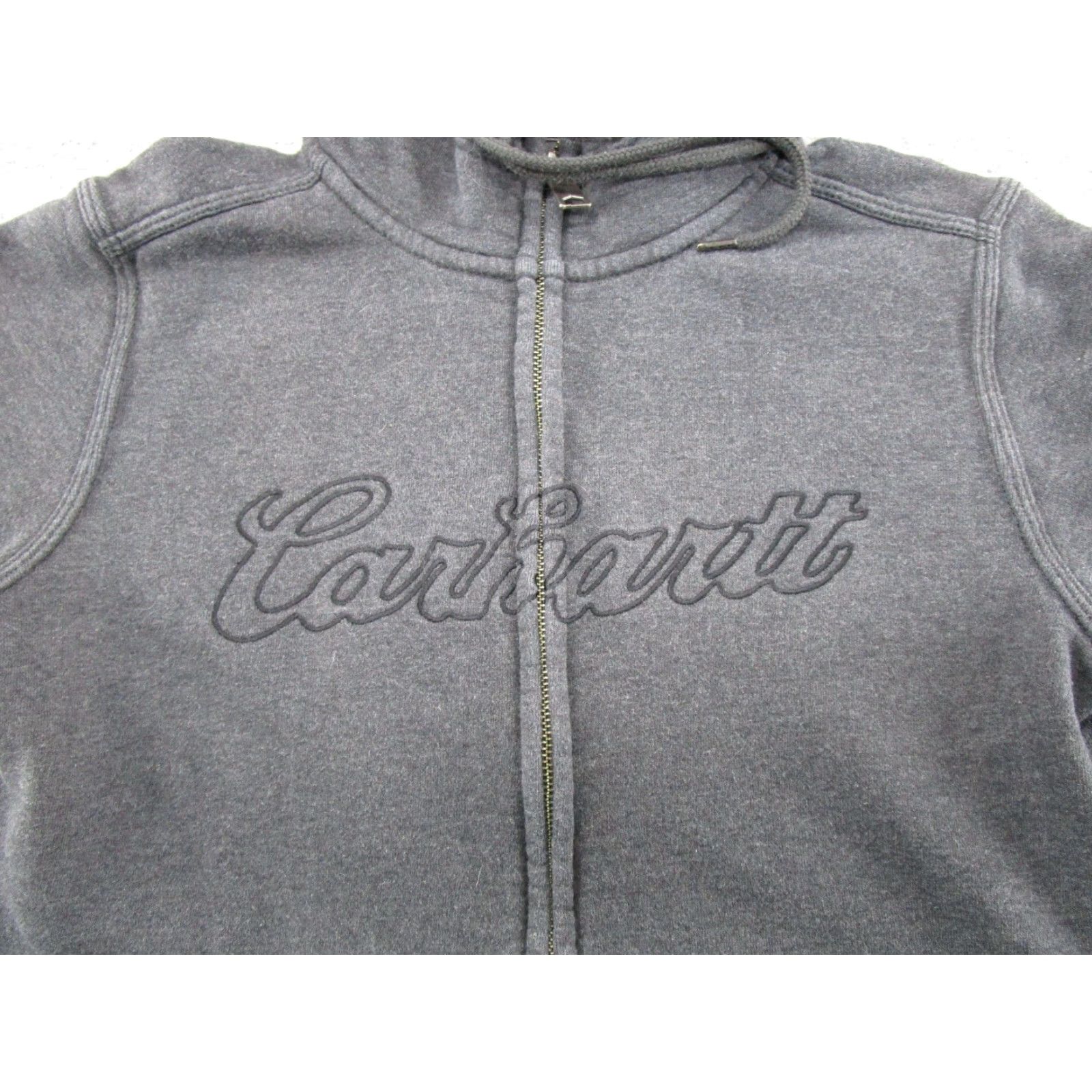 Carhartt Carhartt Sweatshirt Women’s Clarksburg Zip Front Hooded Size M Gray | Full Zip Activewear Outdoor Branding Logo Women's Sweatshirt 100704 Size M / US 6-8 / IT 42-44 - 2 Thumbnail