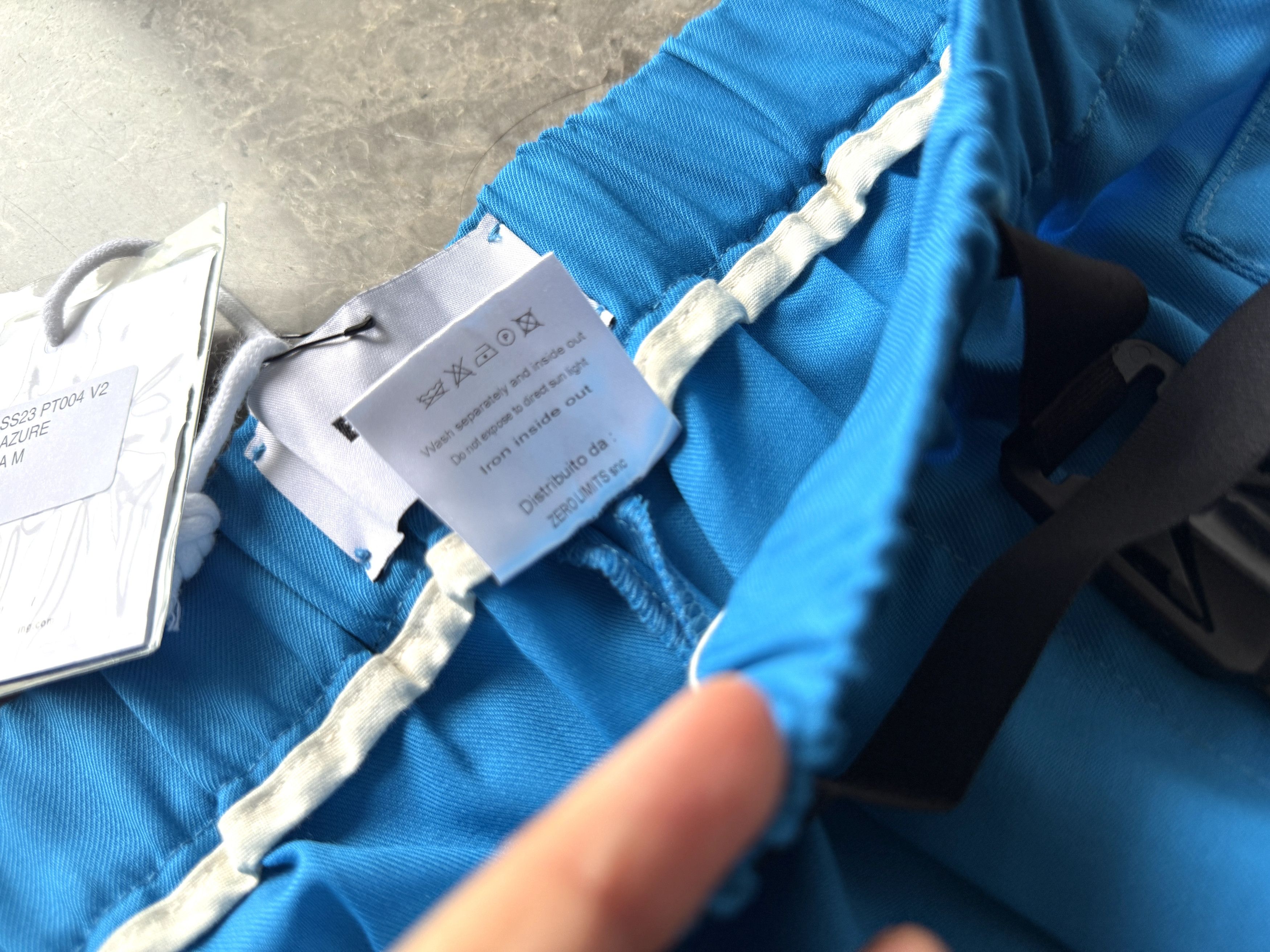 BONSAI USD470 BONSAI BLUE BELTED CARGO PANTS Size US 34 / EU 50 - 5 Thumbnail
