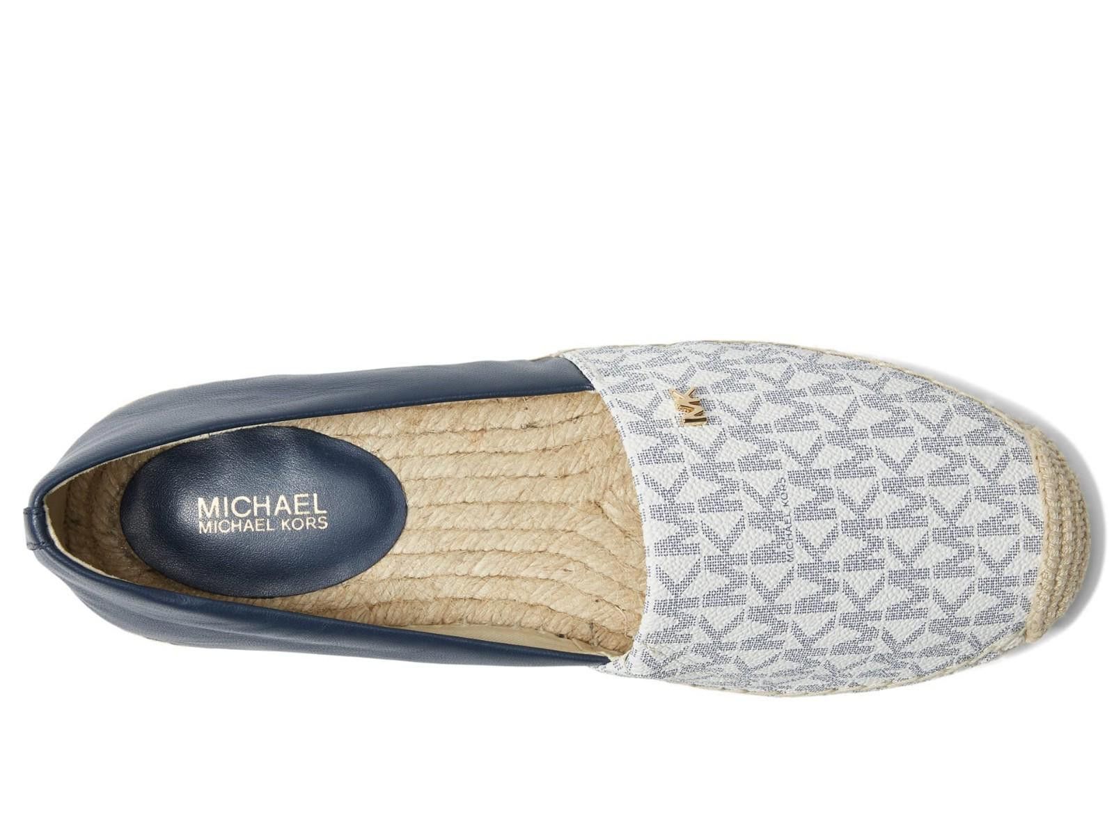 Michael Kors Michael Kors Kendrick Slip-On White/Navy Espadrille 7.5 NEW Size US 7.5 / IT 37.5 - 6 Thumbnail
