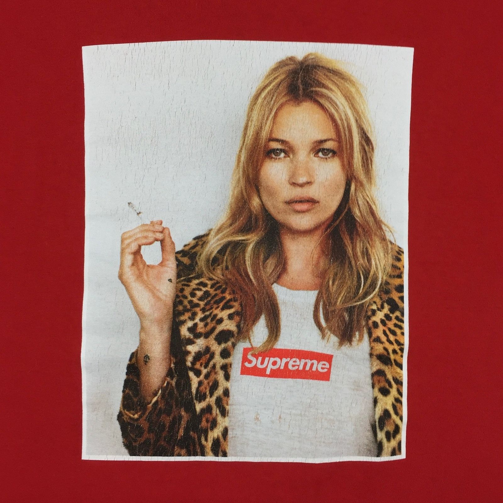 Supreme 2012 Supreme Kate Moss Red Photo Tee Size US M / EU 48-50 / 2 - 4 Thumbnail