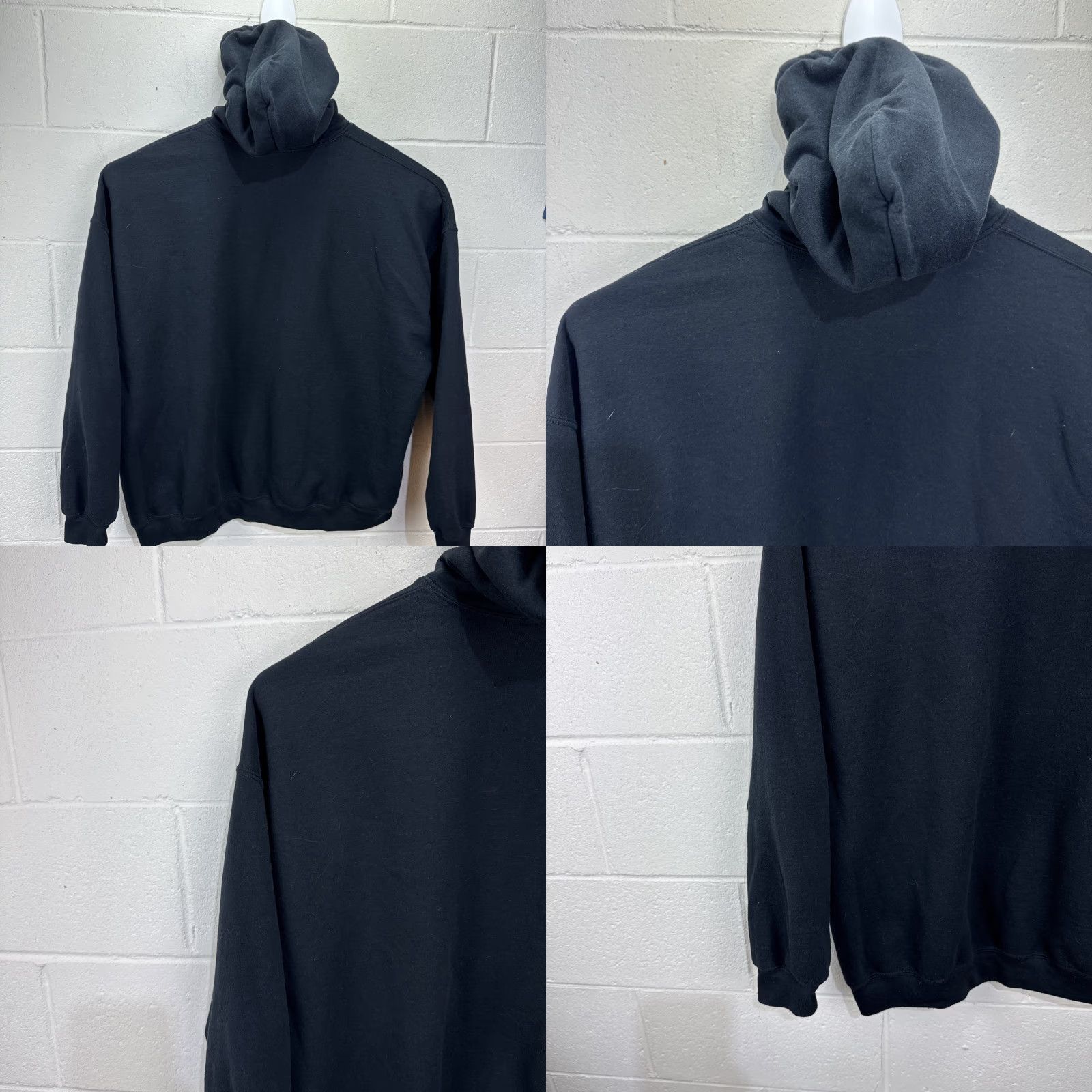 Gildan VINTAGE Northern Michigan Dragway Hoodie 3XL NMDRAGWAY Gas Mask Checkered Flags Mens Hooded Graphic Print Black 90s Racing Halloween? Size US XXL / EU 58 / 5 - 9 Thumbnail