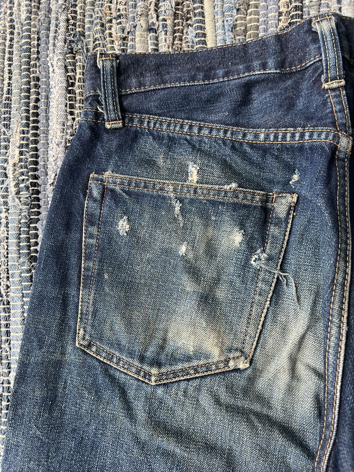 Denime 1990s Denime Kyoto Orizzonti Beautiful Faded Selvaged Denim Size US 30 / EU 46 - 8 Thumbnail
