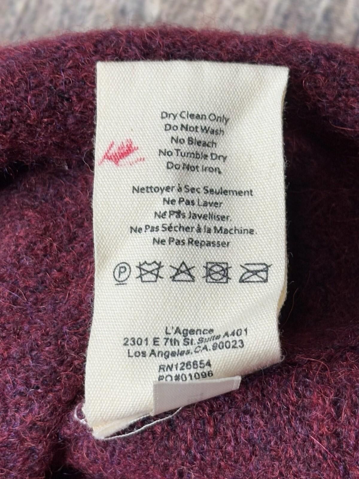 Other L'Agence Sweater Womens Small Tie Wool Alpaca Kimono Sleeve Size S / US 4 / IT 40 - 9 Thumbnail