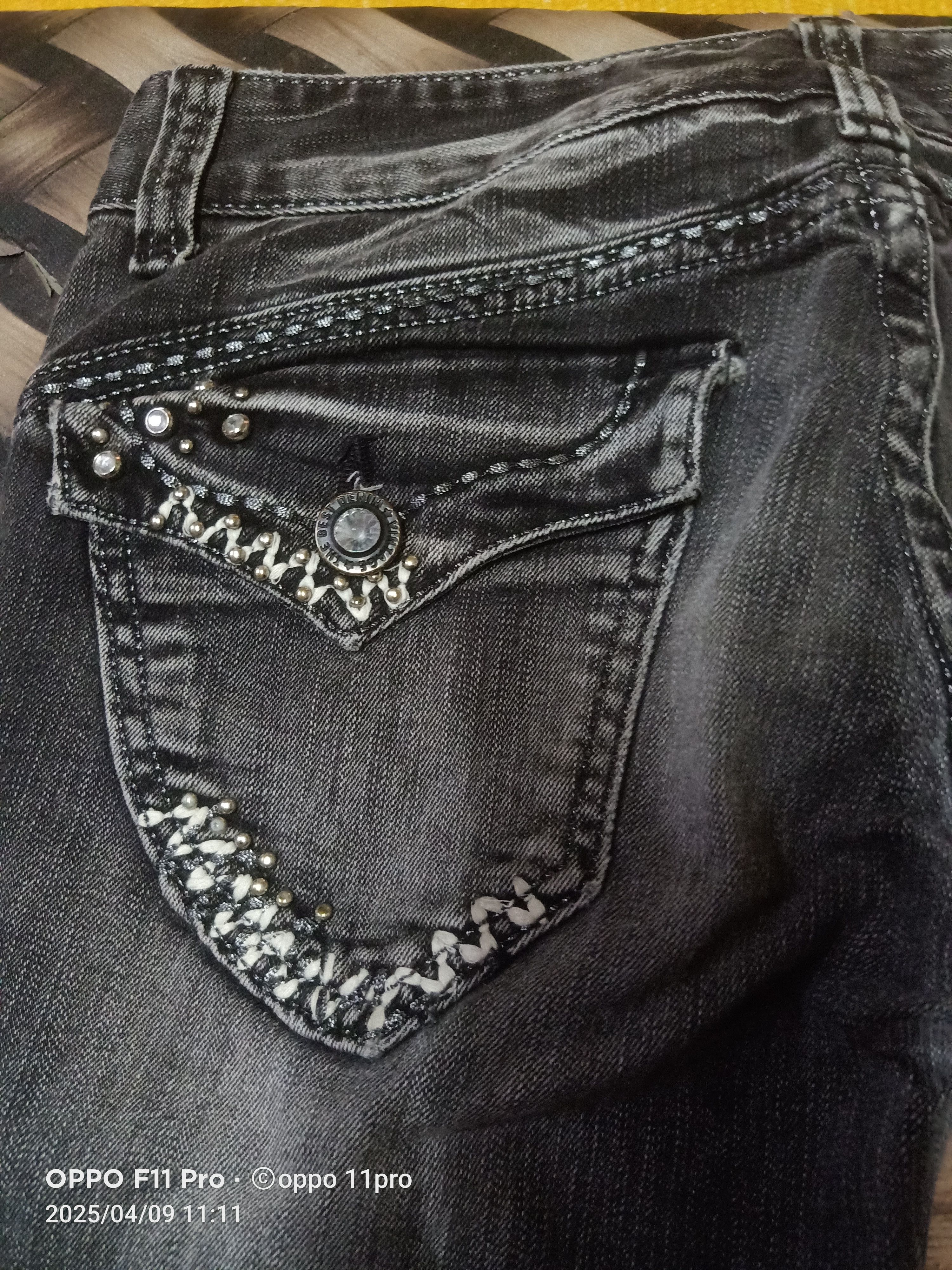 If Six Was Nine × Japanese Brand × Le Grande Bleu (L.G.B.) GrassShopper Flare Denim desiger wings Size US 29 - 6 Thumbnail