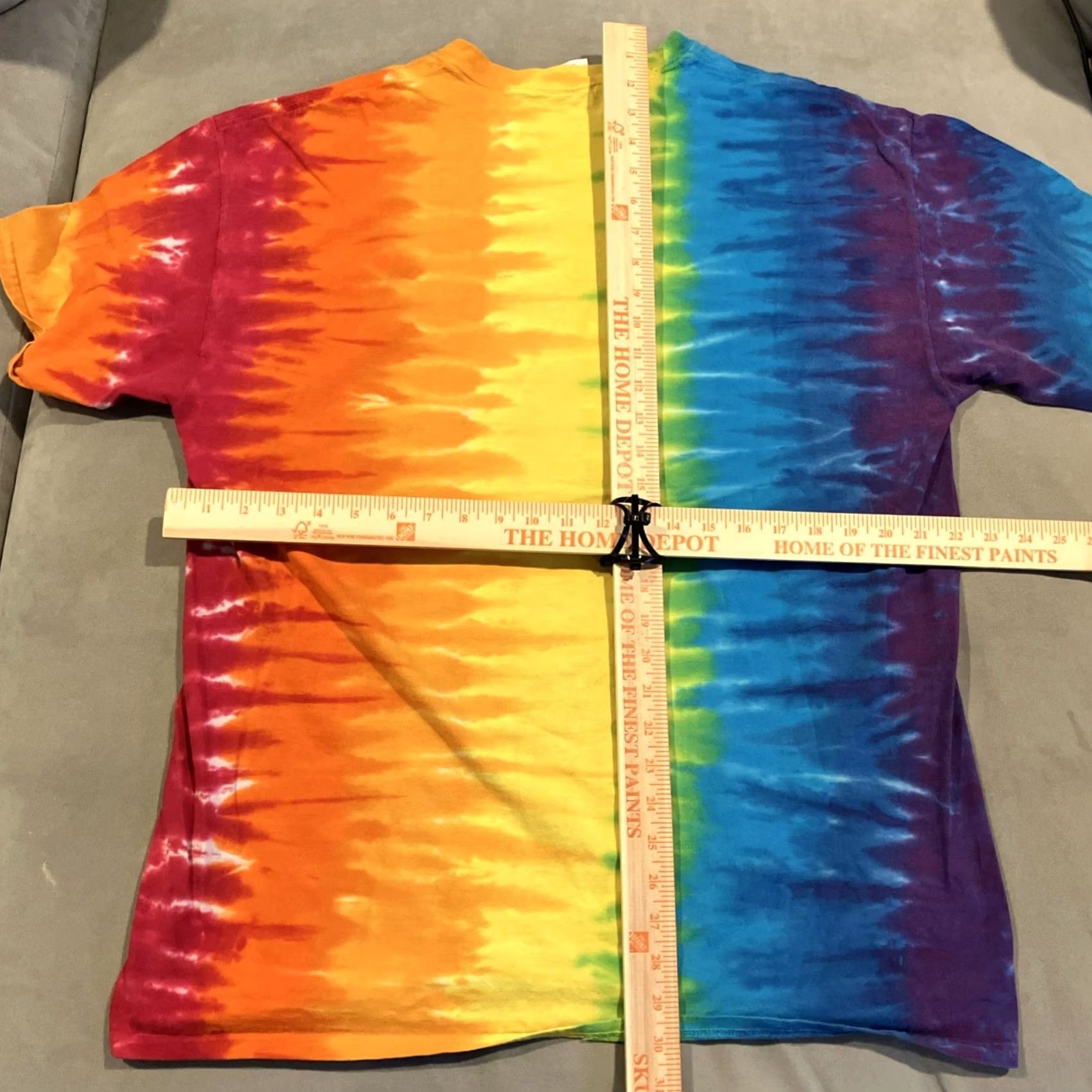 Gildan Gildan Tie Dye T Shirt Seattle Pike Place Market Men's XL Multicolor Crew Neck Short Sleeve Cotton Gildan Heavy Cotton Men's T-Shirt Size US XL / EU 56 / 4 - 5 Thumbnail