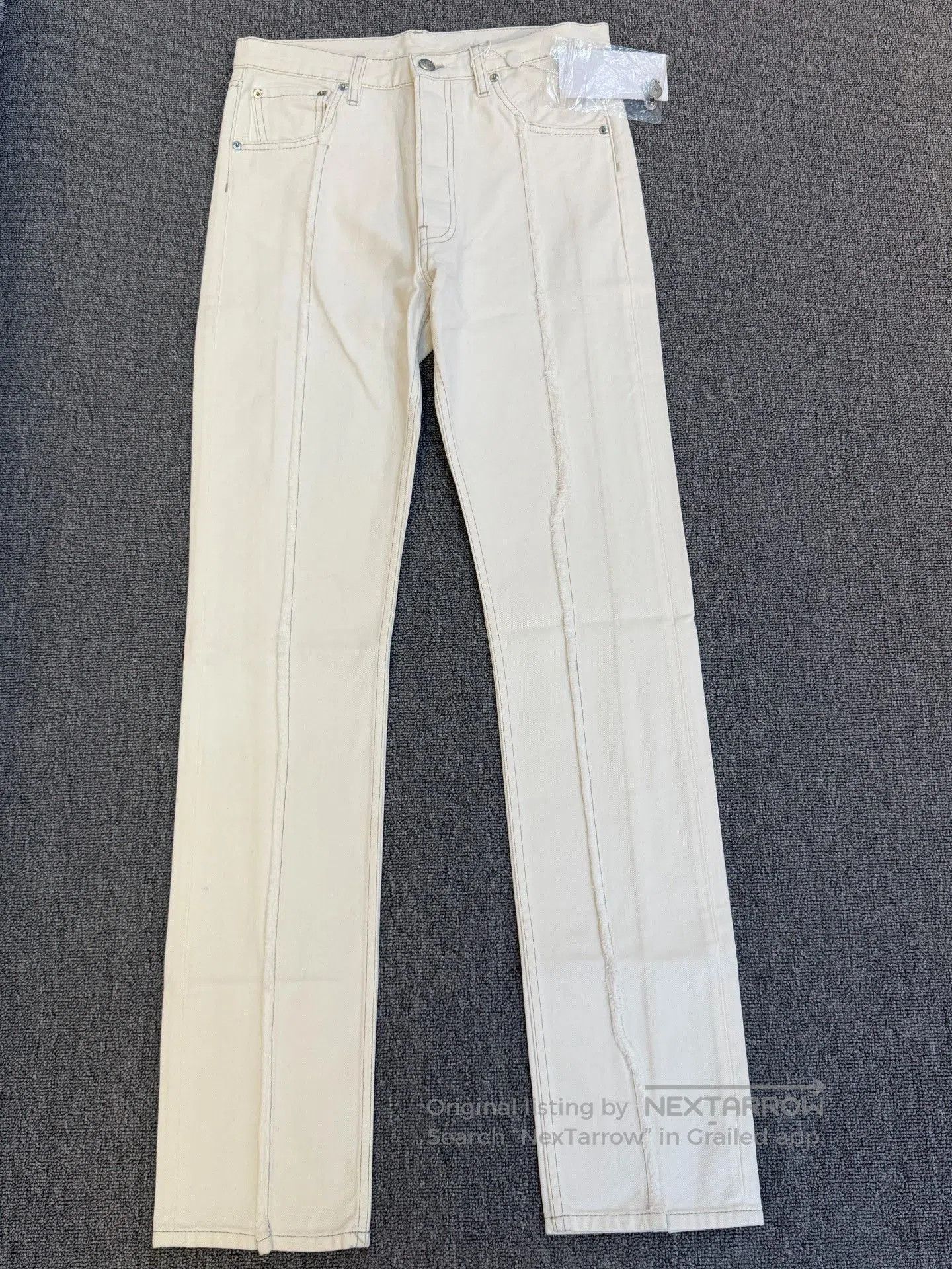Japanese Brand Maison Margiela White Denim Pants. Size 39" - 1 Thumbnail