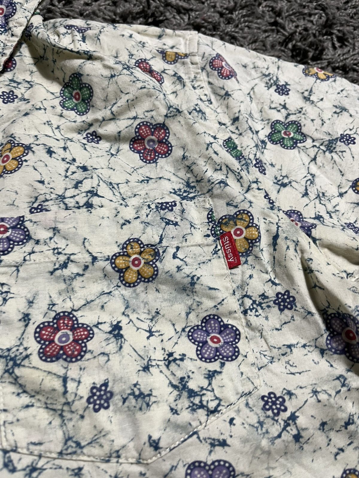 Stussy STUSSY FLORAL Y2K FULL PRINTED TEE Size US S / EU 44-46 / 1 - 2 Thumbnail