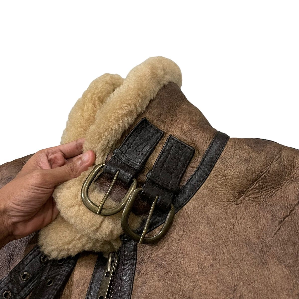 Harley Davidson Vintage Harley Davidson Sheepskin B3 Leather Jacket Size US M / EU 48-50 / 2 - 10 Thumbnail
