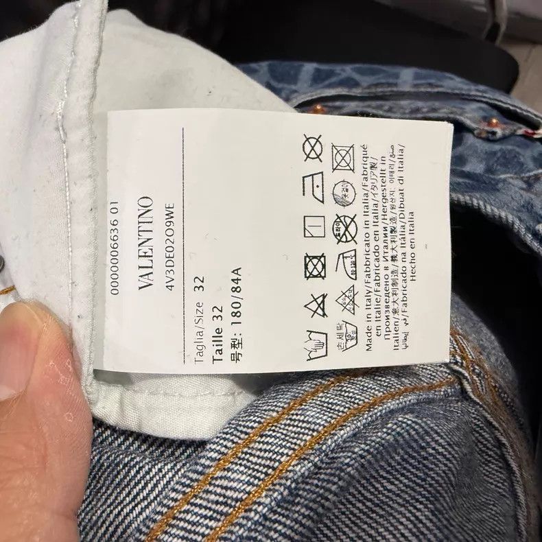 Valentino Valentino The barrage is full of printed jeans Size 31" - 5 Thumbnail