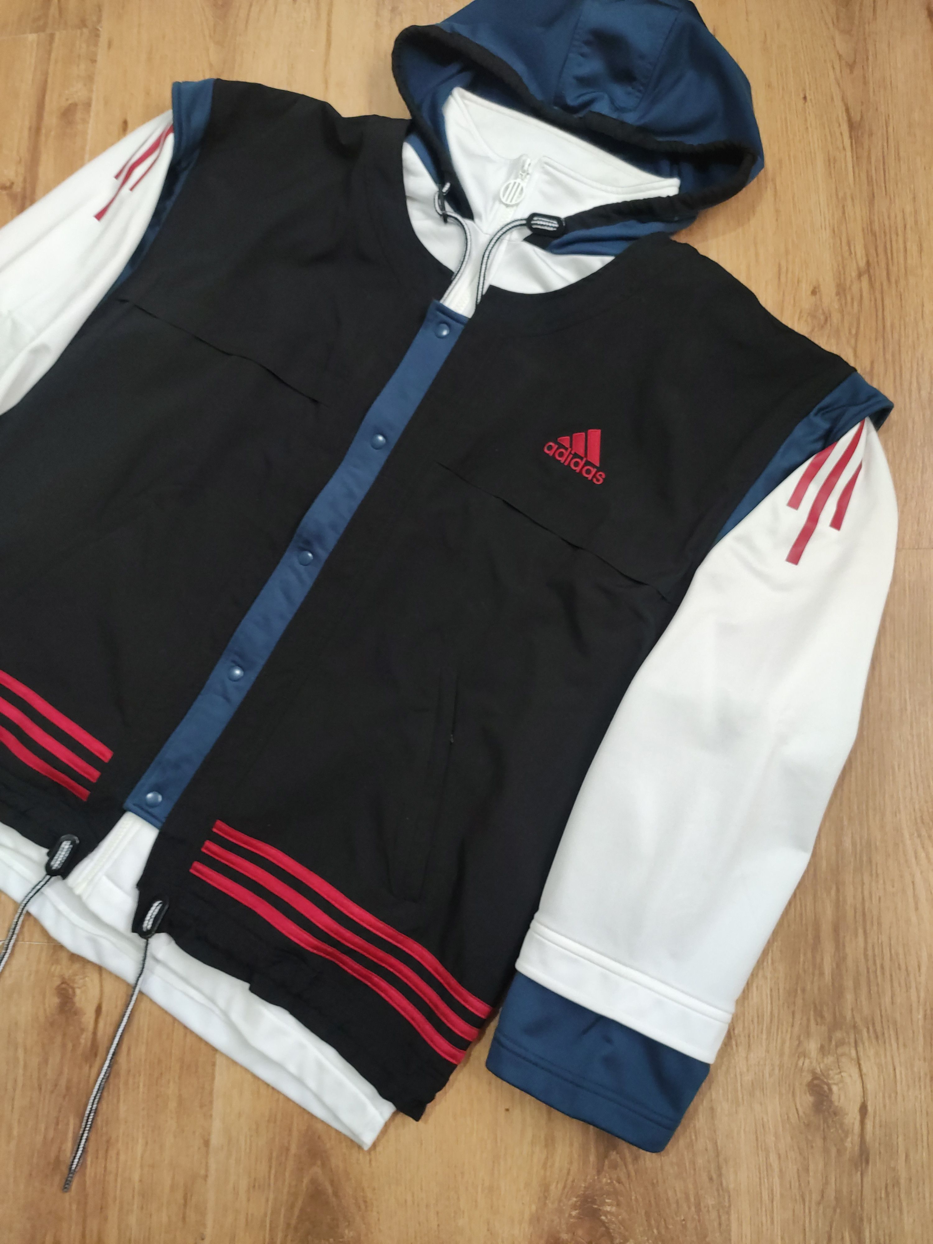 Adidas × Vintage Men's vintage 90s Adidas Track Jacket size Large Size US L / EU 52-54 / 3 - 3 Thumbnail