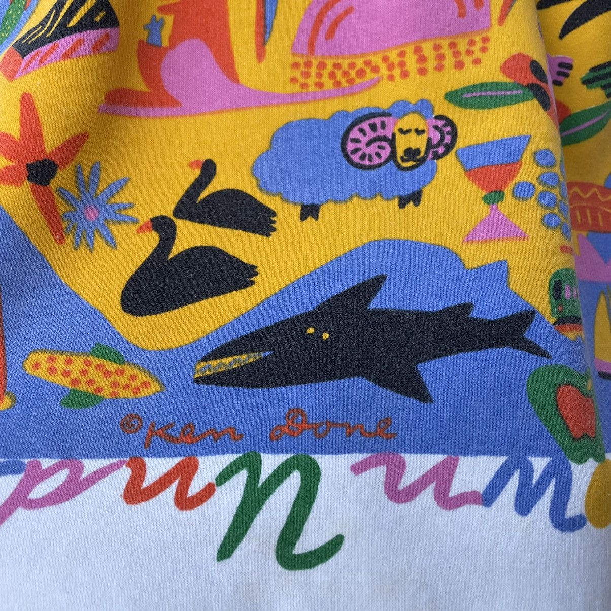 Vintage 🔥Vintage 90s Ken Done Australian Pop Art Boxy Sweatshirts Size US S / EU 44-46 / 1 - 7 Thumbnail