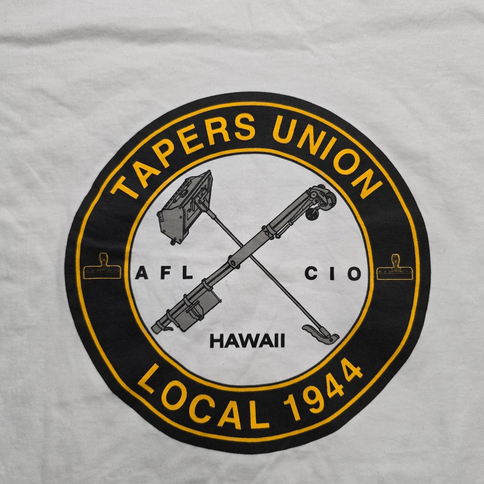 Hanes × Vintage Vintage Tapers Union Local 1944 Hawaii White L Tee Size US L / EU 52-54 / 3 - 2 Thumbnail