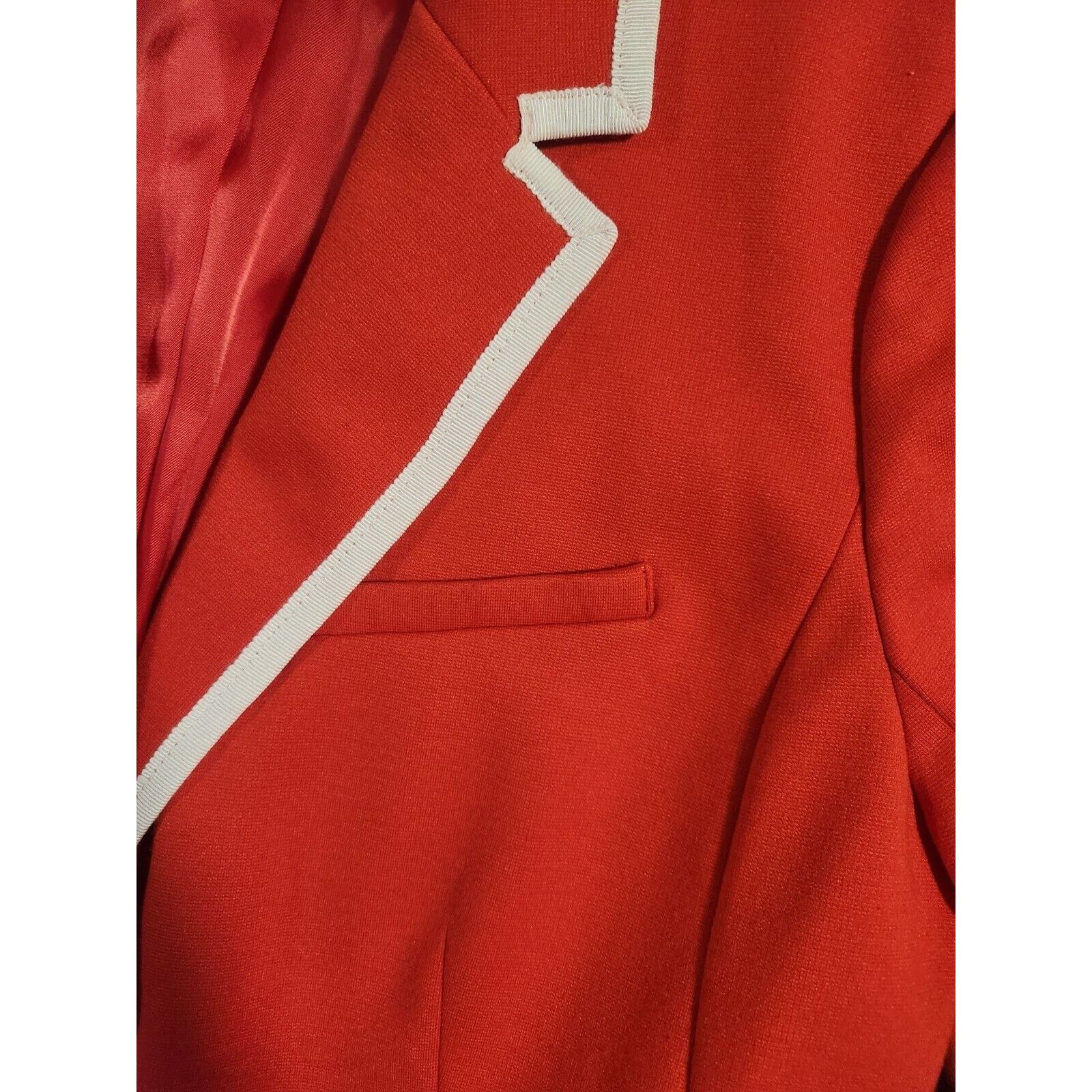 Gap GAP Blazer Womens 8 Medium Orange Coral 2 Button Jacket Size M / US 6-8 / IT 42-44 - 5 Thumbnail