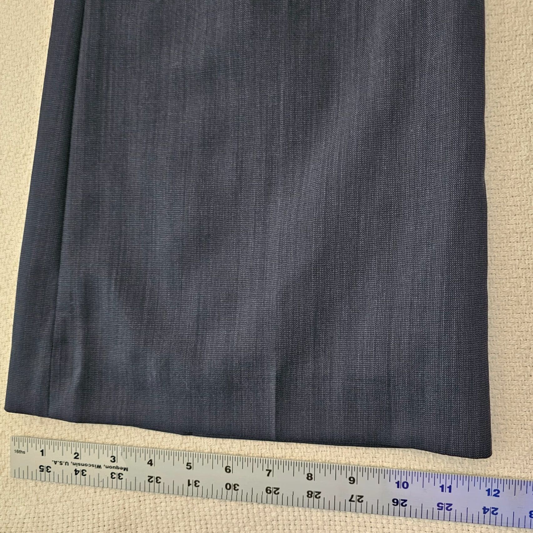 J.Crew VINTAGE J.CREW Wool Pants 12 Flare Legs Blue Women's Dress Pants Size 24" / US 00 / IT 34 - 7 Thumbnail