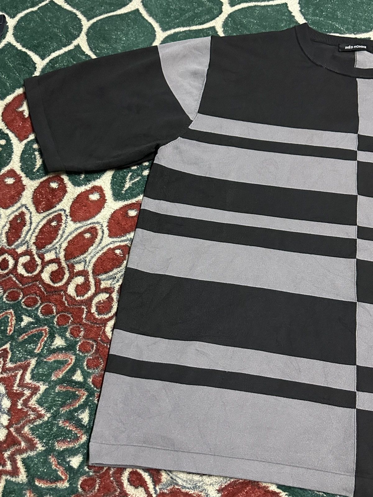 Yohji Yamamoto INÉD Homme Mens By Yohji Yamamoto Block Oversized Tee Size US L / EU 52-54 / 3 - 11 Thumbnail