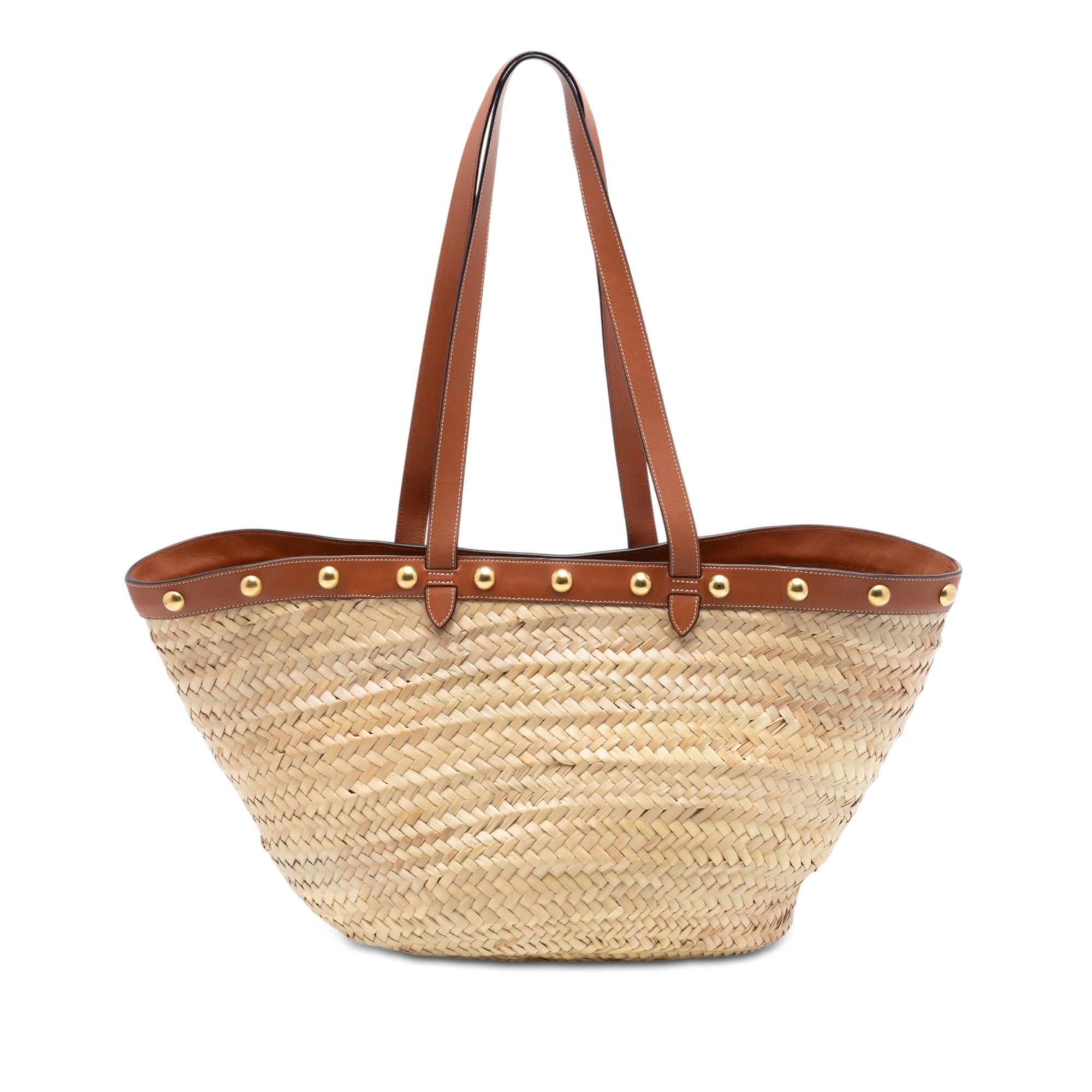Celine Raffia Classic Studded Panier Tote Size ONE SIZE - 1 Thumbnail