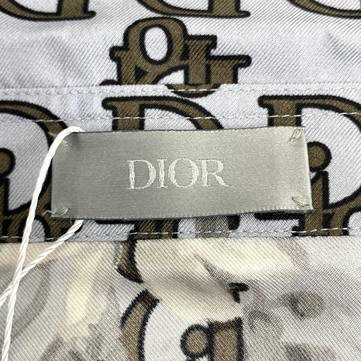Dior Dior Floral Logo Letter Print Silk Long Sleeve Shirt K26WX Size M / US 6-8 / IT 42-44 - 5 Thumbnail
