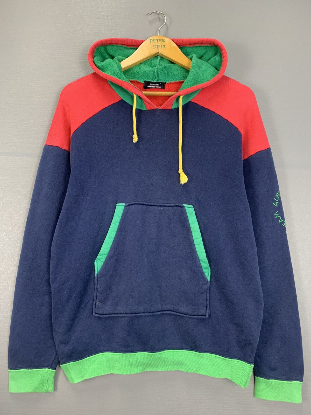 Japanese Brand × Vintage Vintage Alpha Cubic Racing Team Hoodie Size US XXS / EU 40 - 2 Thumbnail