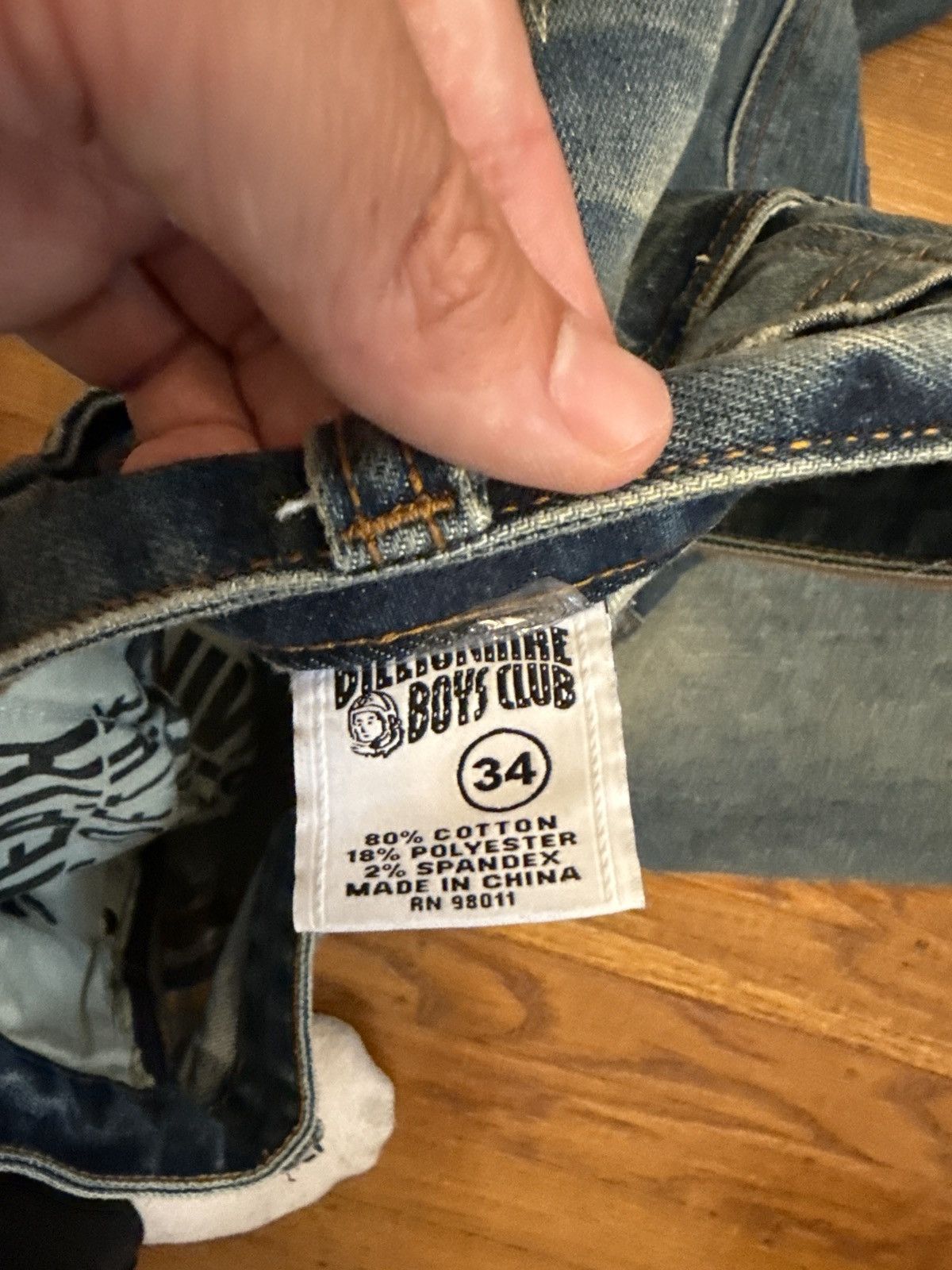 Billionaire Boys Club Billionaire Boys Club Distressed Flannel Jeans Size US 34 / EU 50 - 4 Thumbnail