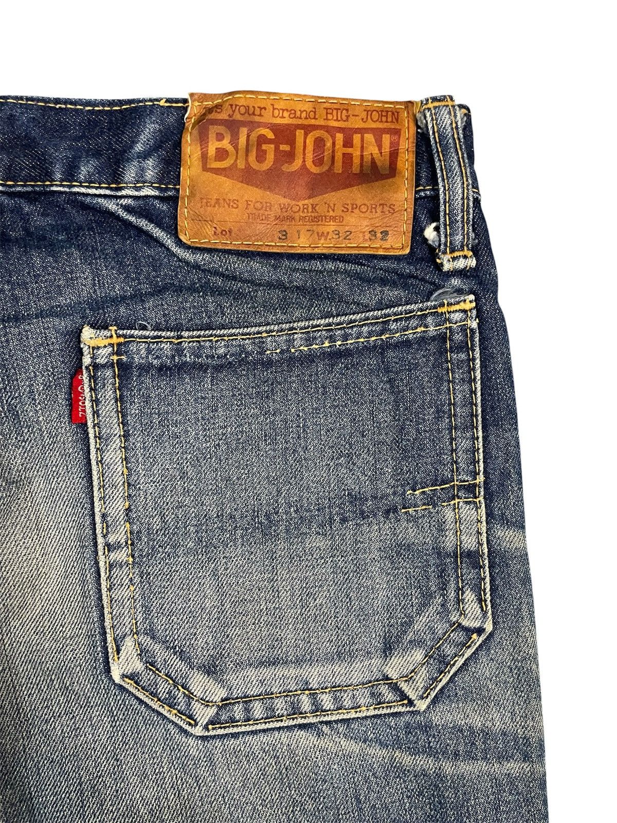 Japanese Brand Vintage 70s Big John Bootcut Flare Jeans Size US 31 - 7 Thumbnail