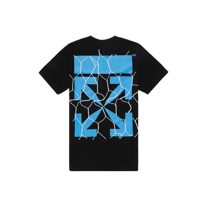 OFF-WHITE Graphic Print Black Short Sleeve T-Shirt 0079